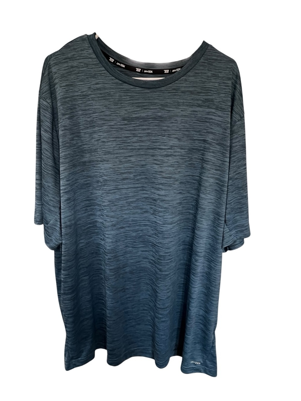 tek gear Men's Heathered Crew Neck Short Sleeve T-Shirt - Blue Gray
